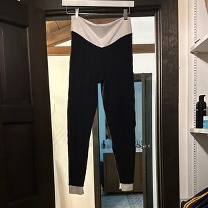 The Upside Black and Cream Leggings